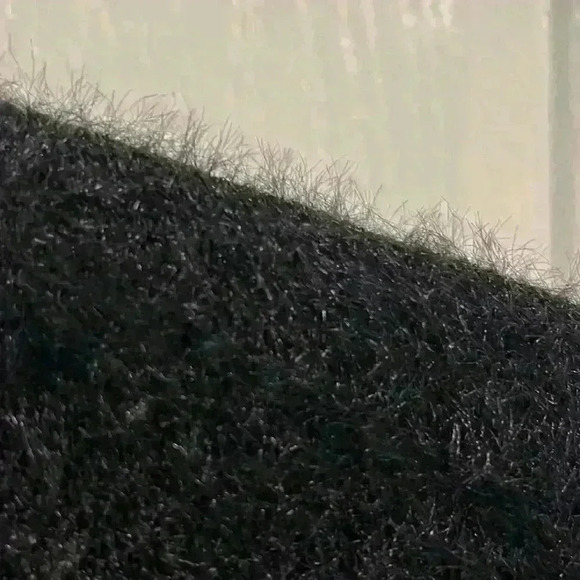 Loft cardigan black fuzzy warm - Picture 4 of 5